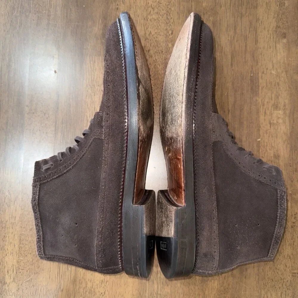 Cole Haan Jayhawker Wingtip Chukka Boots Brown Suede Lace Up Dress Casual 12M